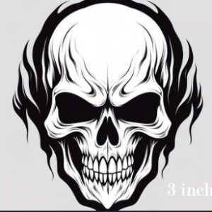 Skull Temporary Tattoo Sticker for Men in Pakistan